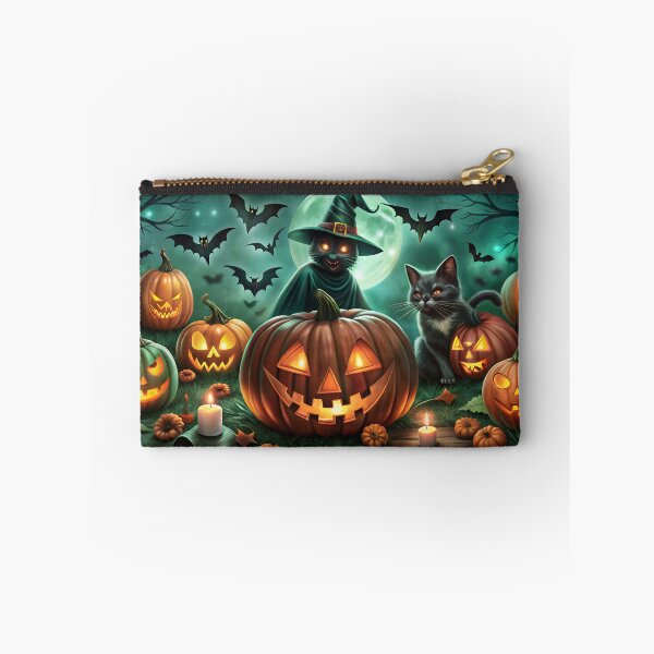 Item preview, Spooky Halloween Night Pumpkin Patch Panorama designed and sold by AlinaMel.