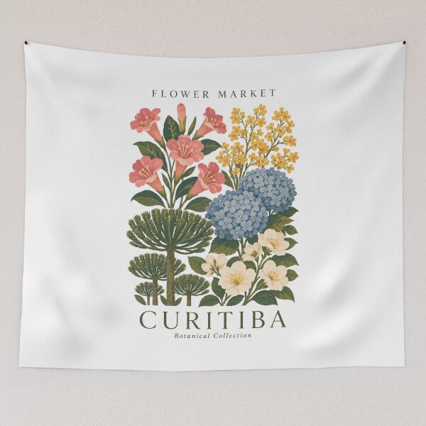 Item preview, Curitiba - Flower Market - Botanical Collection designed and sold by Sketch-Shack.