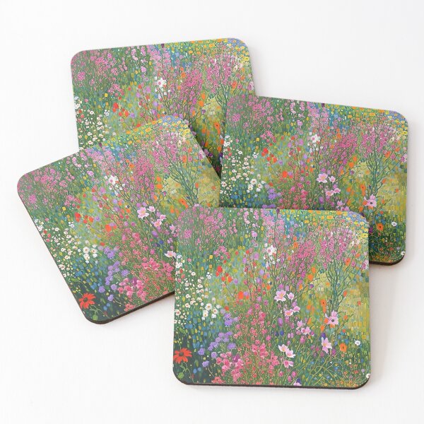Item preview, Gustav Klimt Flower Garden Vivid Seamless Flowers Vintage Floral Patterns Digital Art Illustration designed and sold by Matt_Smith.
