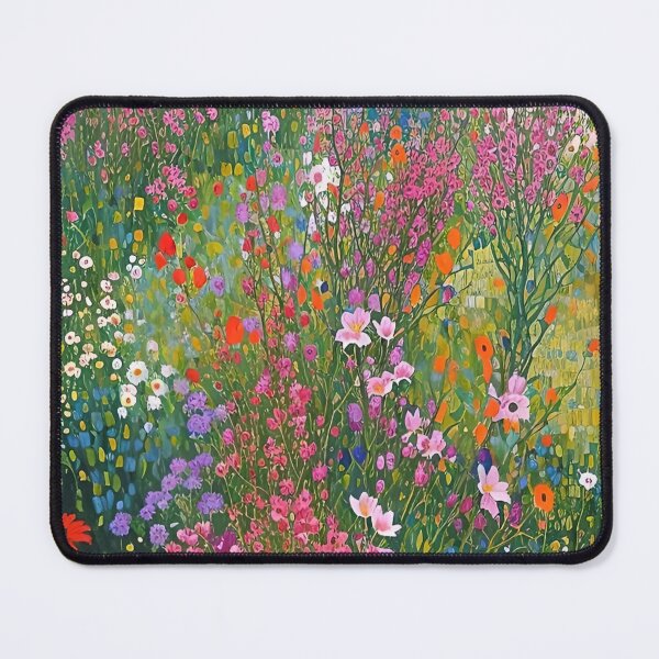 Item preview, Gustav Klimt Flower Garden Vivid Seamless Flowers Vintage Floral Patterns Digital Art Illustration designed and sold by Matt_Smith.