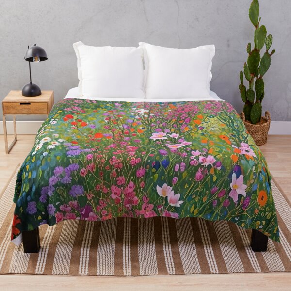 Item preview, Gustav Klimt Flower Garden Vivid Seamless Flowers Vintage Floral Patterns Digital Art Illustration designed and sold by Matt_Smith.