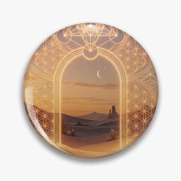 Item preview, Glowing Golden Sacred Geometry Desert Portal Gateway | Monkeybusiness designed and sold by monkeybusiness.pt.