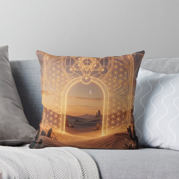 Item preview, Glowing Golden Sacred Geometry Desert Portal Gateway | Monkeybusiness designed and sold by monkeybusiness.pt.