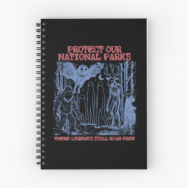 Item preview, Cryptid National Parks Folk Horror Forest Conservation Vintage Graphic designed and sold by ariannagarci.