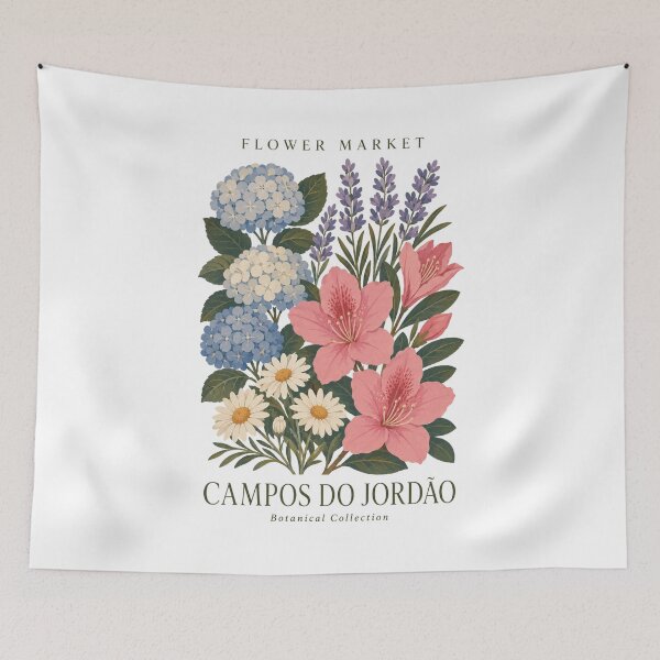 Item preview, Campos do Jordão - Flower Market - Botanical Collection designed and sold by Sketch-Shack.