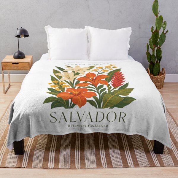 Item preview, Salvador - Flower Market - Botanical Collection designed and sold by Sketch-Shack.
