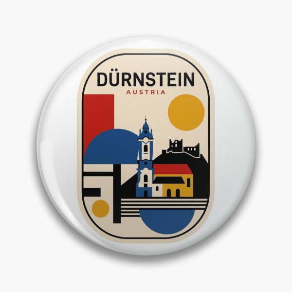 Item preview, Retro Dürnstein Bauhaus Geometric Skyline designed and sold by k3rstman1.