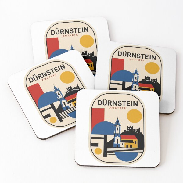 Item preview, Retro Dürnstein Bauhaus Geometric Skyline designed and sold by k3rstman1.