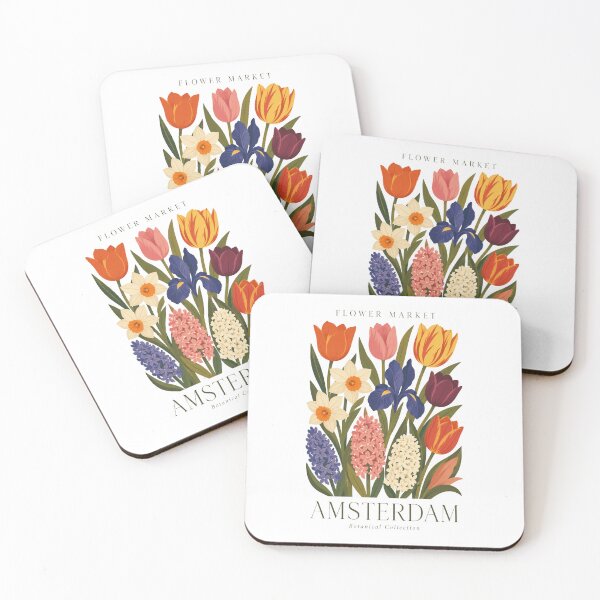 Item preview, Amsterdam - Flower Market - Botanical Collection designed and sold by Sketch-Shack.