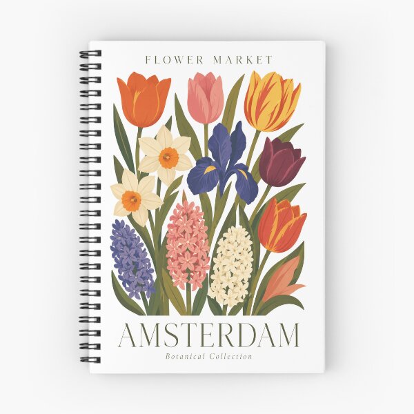 Item preview, Amsterdam - Flower Market - Botanical Collection designed and sold by Sketch-Shack.