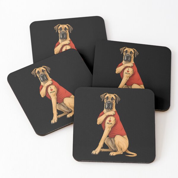 Item preview,  I Love Mom Great Dane Dog Tattoo Mom designed and sold by OddityVault.