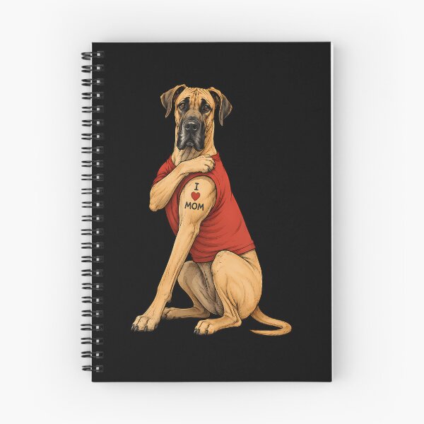 Item preview,  I Love Mom Great Dane Dog Tattoo Mom designed and sold by OddityVault.