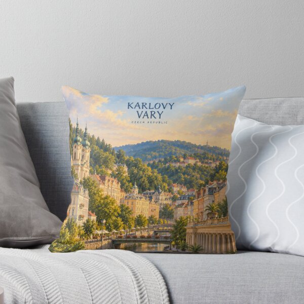 Item preview, Karlovy Vary Painterly Spa City Impression designed and sold by MichaeIRellov.