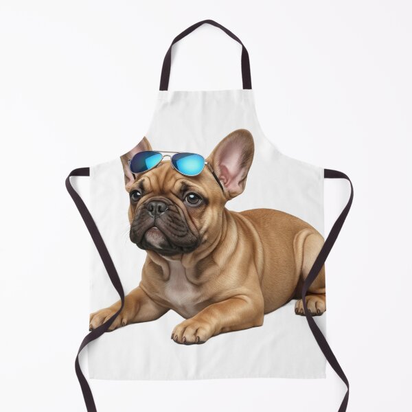 Item preview, 3D Realistic French Bulldog Puppy with Blue Sunglasses - Cool Stylish Dog Art designed and sold by meghnad.