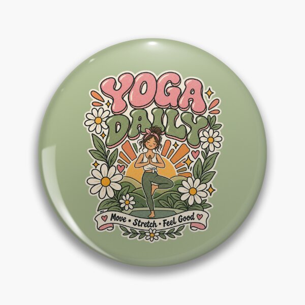 Item preview, Yoga Daily, Move Stretch Feel Good,  Positive Wellness & Yoga Design designed and sold by Right-UR.