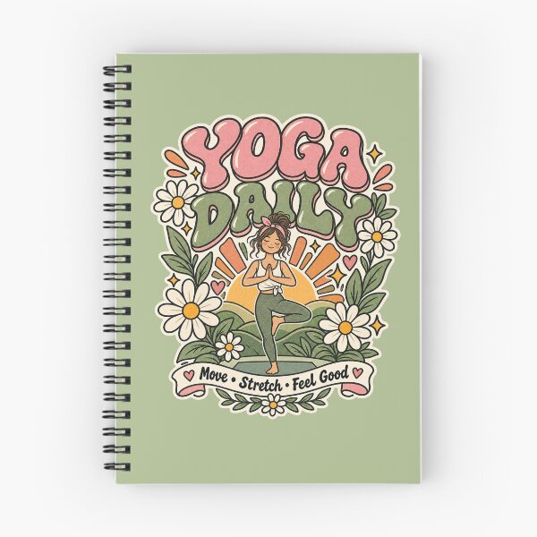 Item preview, Yoga Daily, Move Stretch Feel Good,  Positive Wellness & Yoga Design designed and sold by Right-UR.