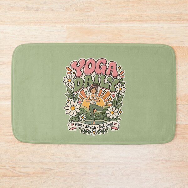 Item preview, Yoga Daily, Move Stretch Feel Good,  Positive Wellness & Yoga Design designed and sold by Right-UR.
