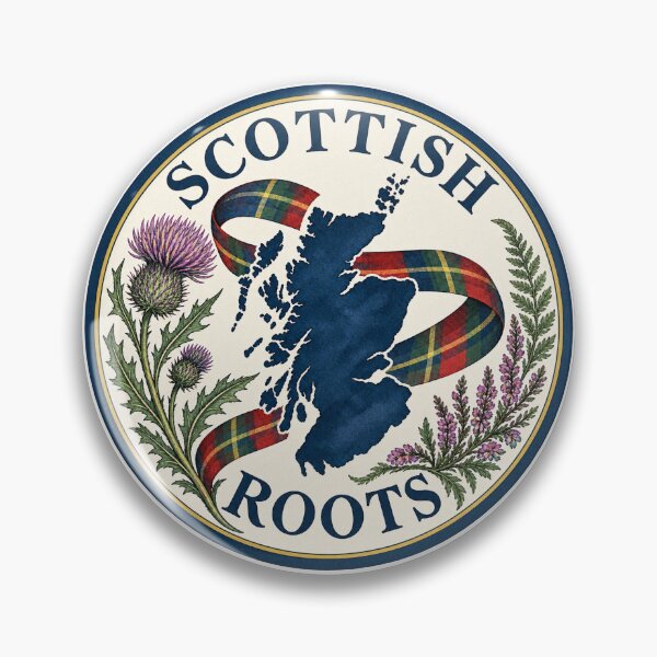 Item preview, Scottish Roots Heritage Pride Scotland Ancestry Badge Design designed and sold by ArcanePrintsxo.