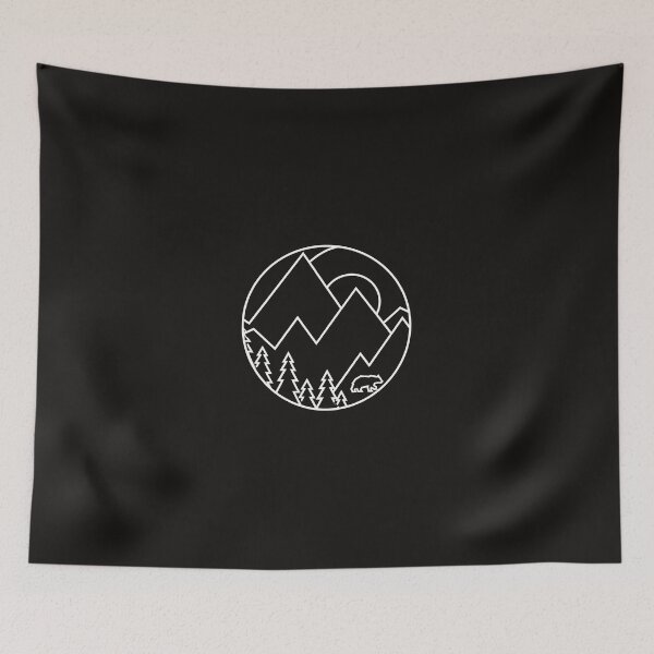 Item preview, Geometric Mountain Bear Sun Circle Nature Design designed and sold by mcconnlllobato.
