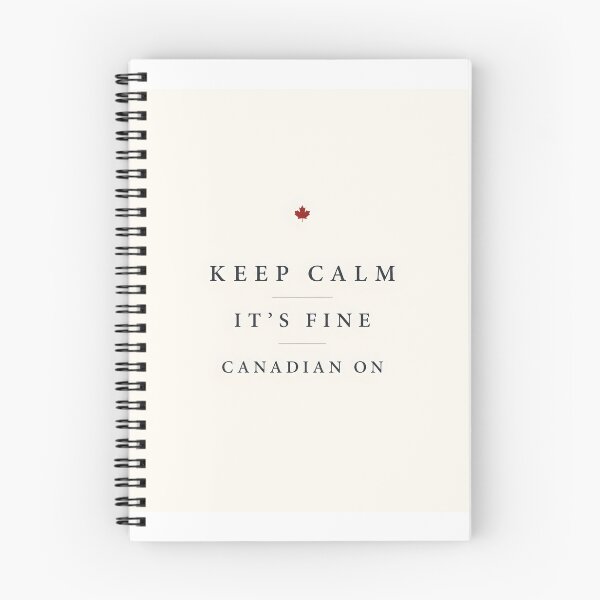 Item preview, Keep Calm It's Fine Canadian On Minimalist Design designed and sold by Sybille-Yates.