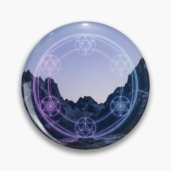 Item preview, Glowing Neon Sacred Geometry Mountain Aurora Portal | Monkeybusiness designed and sold by monkeybusiness.pt.
