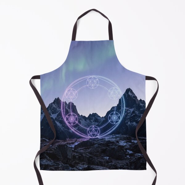 Item preview, Glowing Neon Sacred Geometry Mountain Aurora Portal | Monkeybusiness designed and sold by monkeybusiness.pt.