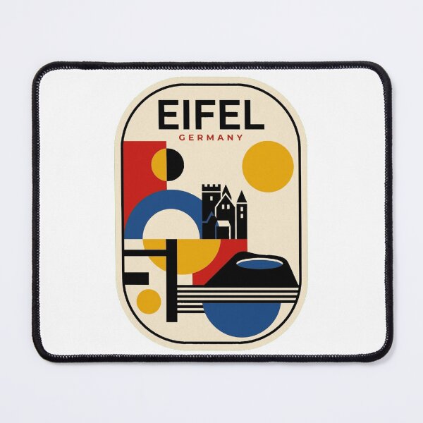 Item preview, Retro Eifel Bauhaus Geometric Skyline designed and sold by k3rstman1.