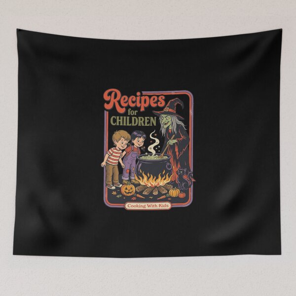 Item preview, Halloween Recipes for Kids - Vintage Witch Dark Humor designed and sold by dudelinart.