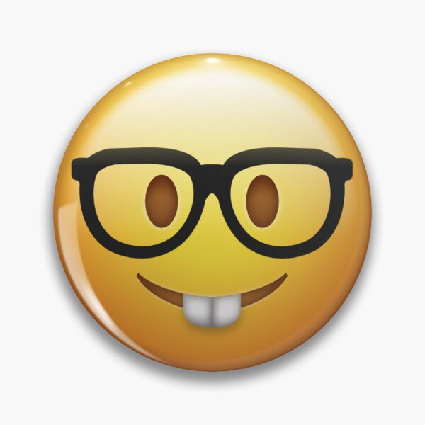 Item preview, Smart Nerd Emoji Face With Buck Teeth designed and sold by Tom-Riley.