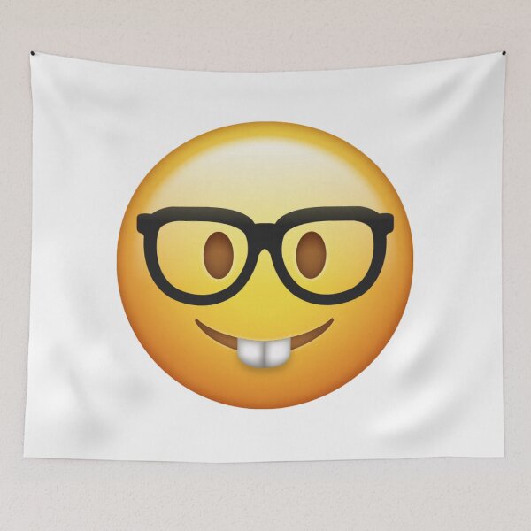 Item preview, Smart Nerd Emoji Face With Buck Teeth designed and sold by Tom-Riley.