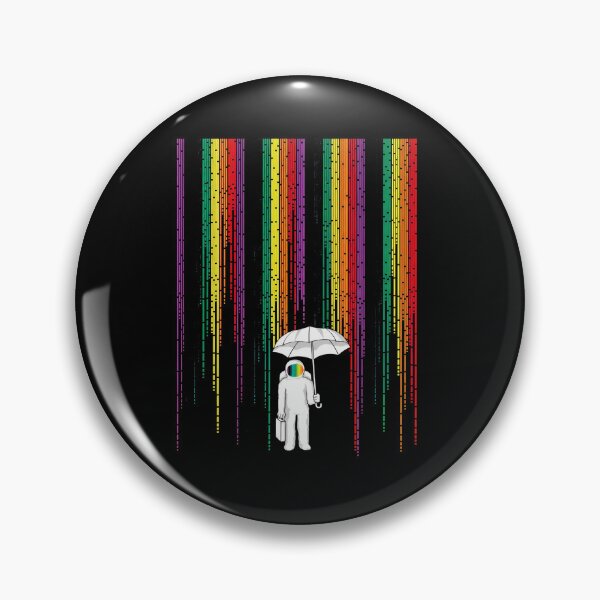 Item preview, Astronaut Under Rainbow Rain designed and sold by hottlekxsvayq.