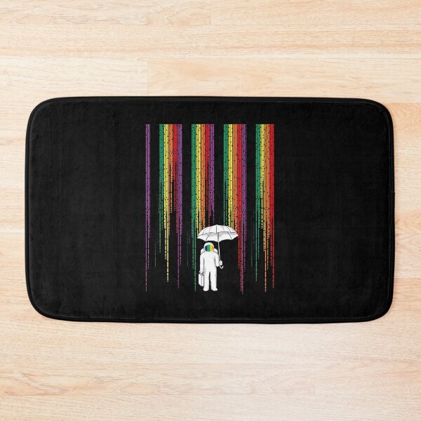 Item preview, Astronaut Under Rainbow Rain designed and sold by hottlekxsvayq.