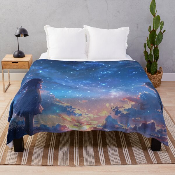 Item preview, Where the Stars Meet the Sea | Anime Night Scenery designed and sold by bella-rosa87.