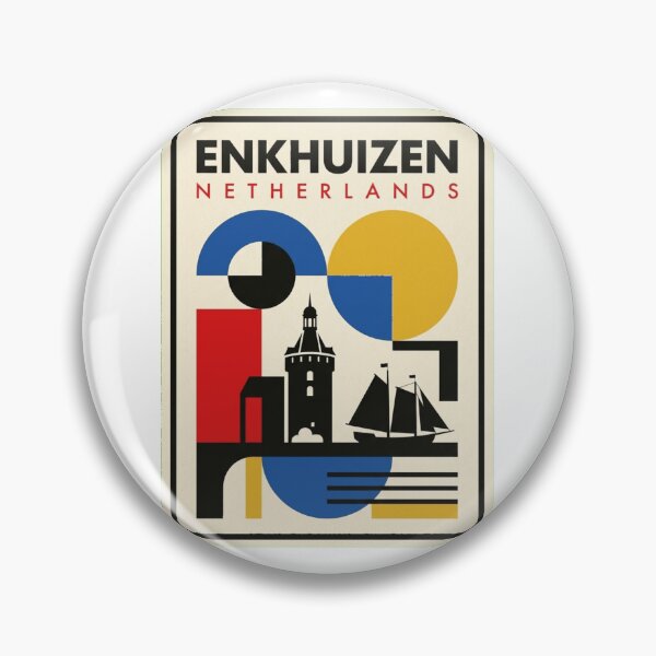 Item preview, Retro Enkhuizen Bauhaus Geometric Skyline designed and sold by k3rstman1.