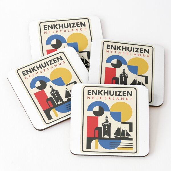Item preview, Retro Enkhuizen Bauhaus Geometric Skyline designed and sold by k3rstman1.
