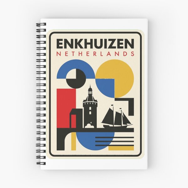 Item preview, Retro Enkhuizen Bauhaus Geometric Skyline designed and sold by k3rstman1.
