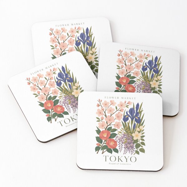 Item preview, Tokyo - Flower Market - Botanical Collection designed and sold by Sketch-Shack.
