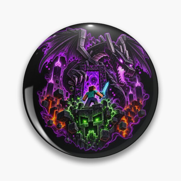 Item preview, Minecraft Gaming Gothic Art designed and sold by CursedTeaDesigns.