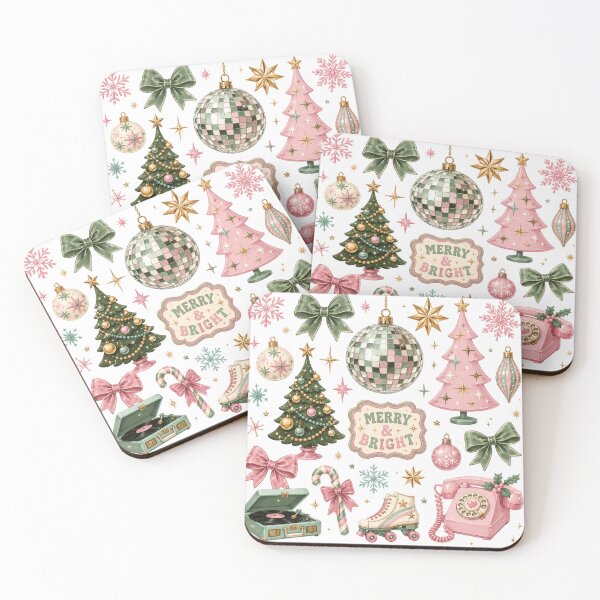 Item preview, Retro Christmas Vintage Holiday Collage – Merry & Bright designed and sold by DreamPixelPrint.