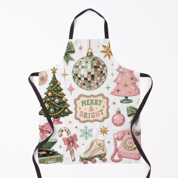 Item preview, Retro Christmas Vintage Holiday Collage – Merry & Bright designed and sold by DreamPixelPrint.