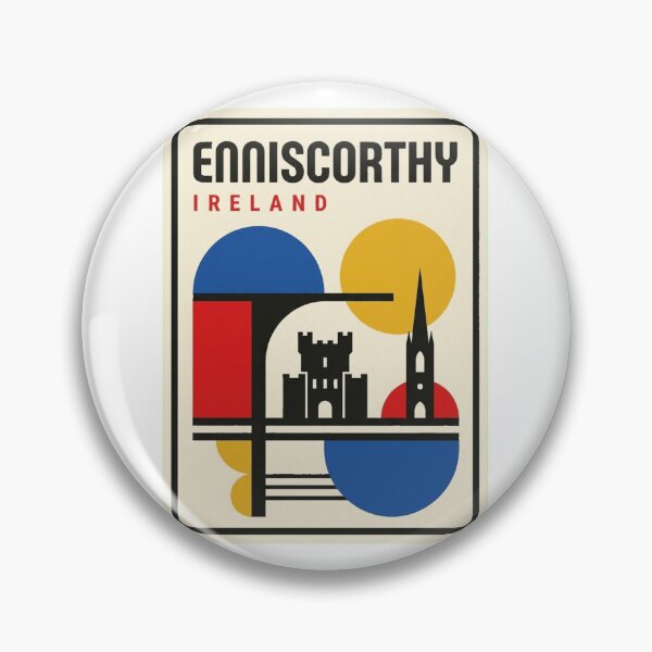Item preview, Retro Enniscorthy Bauhaus Geometric Skyline designed and sold by k3rstman1.