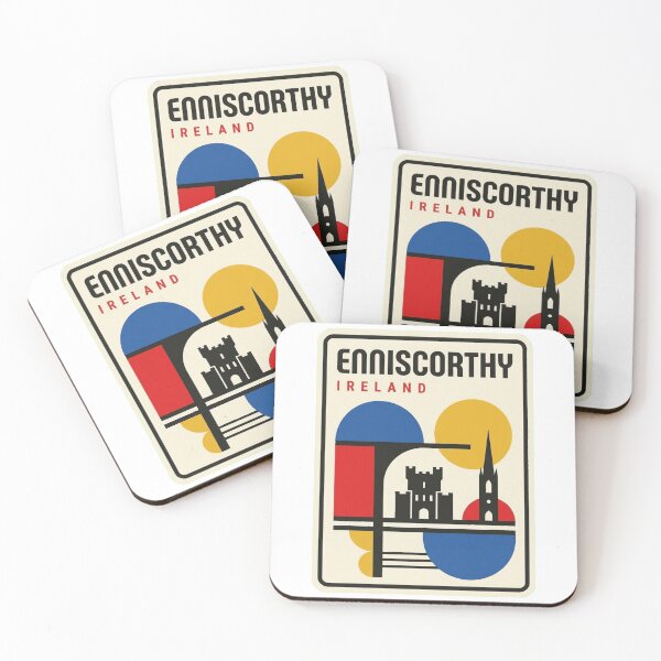 Item preview, Retro Enniscorthy Bauhaus Geometric Skyline designed and sold by k3rstman1.