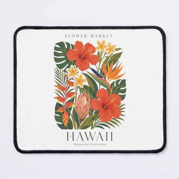 Item preview, Hawaii - Flower Market - Botanical Collection designed and sold by Sketch-Shack.