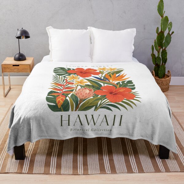 Item preview, Hawaii - Flower Market - Botanical Collection designed and sold by Sketch-Shack.