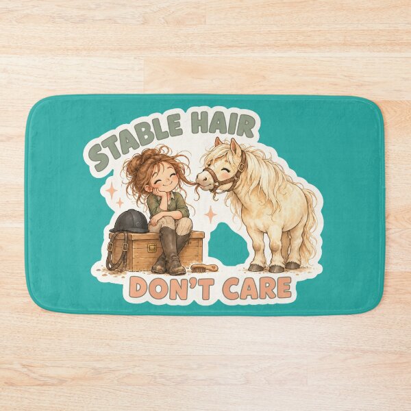 Item preview, Stable Hair Don’t Care Horse Girl designed and sold by Callidea Equi & Pet.