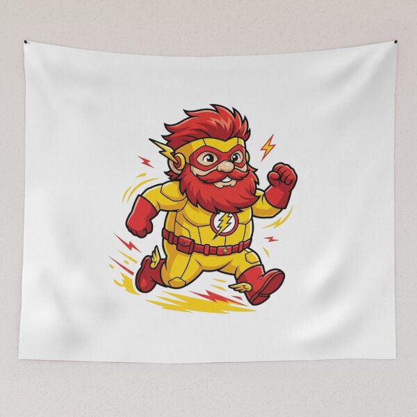 Item preview, Lightning Fast Kid Flash Garden Gnome designed and sold by Bad-Decisions-Designs.