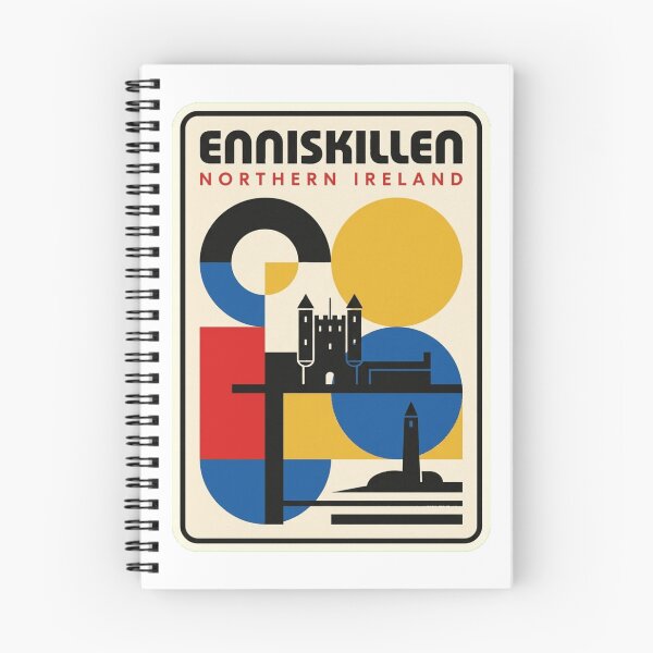 Item preview, Retro Enniskillen Bauhaus Geometric Skyline designed and sold by k3rstman1.