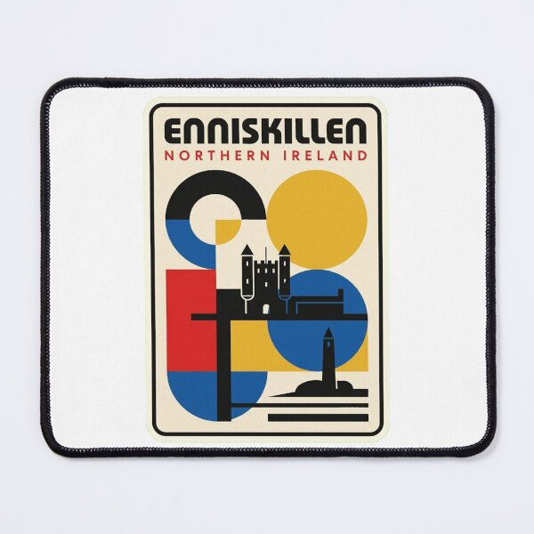 Item preview, Retro Enniskillen Bauhaus Geometric Skyline designed and sold by k3rstman1.