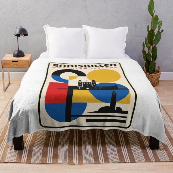 Item preview, Retro Enniskillen Bauhaus Geometric Skyline designed and sold by k3rstman1.
