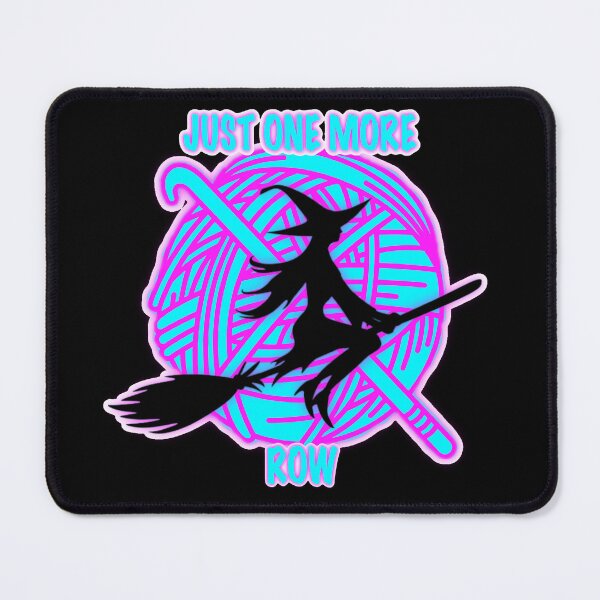 Item preview, Just One More Row Witch – Funny Knitting Sticker designed and sold by ArtyWares.